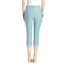 Load image into Gallery viewer, Slit Front Micro-Twill Capri