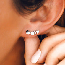 Load image into Gallery viewer, Moon Phases Ear Climber Ring