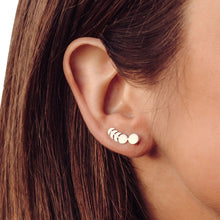 Load image into Gallery viewer, Moon Phases Ear Climber Ring