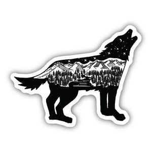 Wolf Scene Stickers