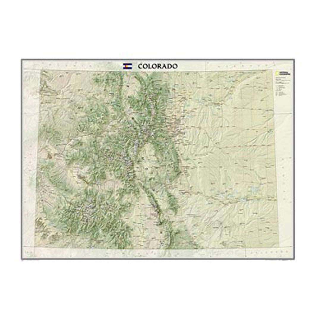 Colorado State Map Poster